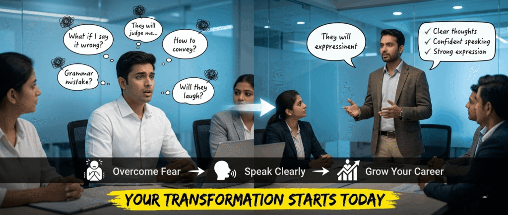 working professional struggle to speak