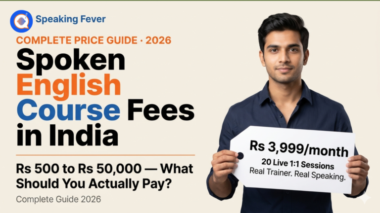 Spoken English Course Fees in India: Complete Price Guide