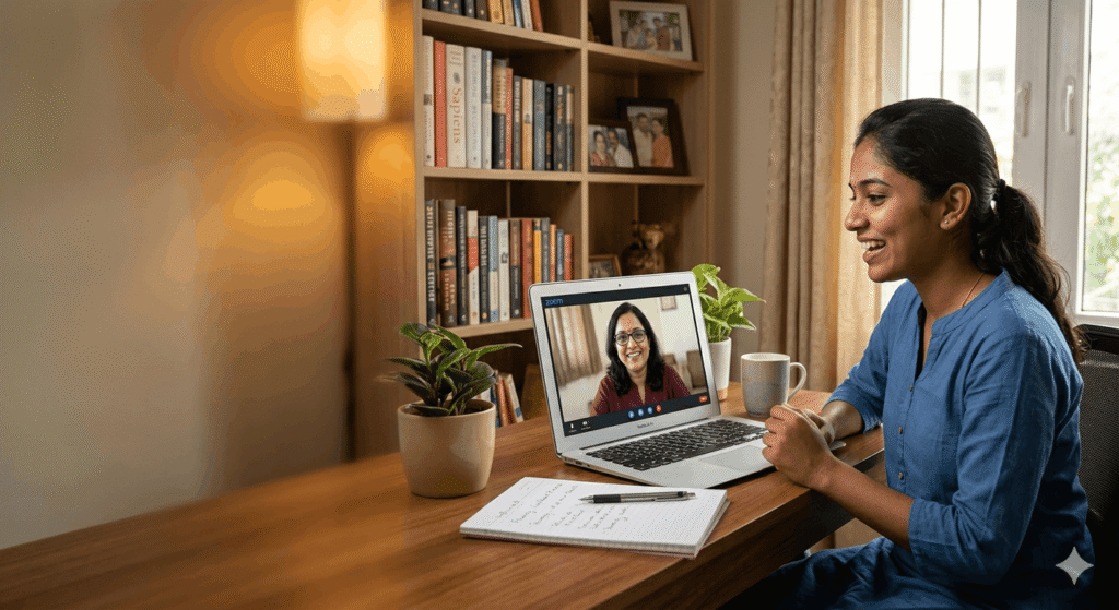  a woman Get Live Feedback From a Trainer