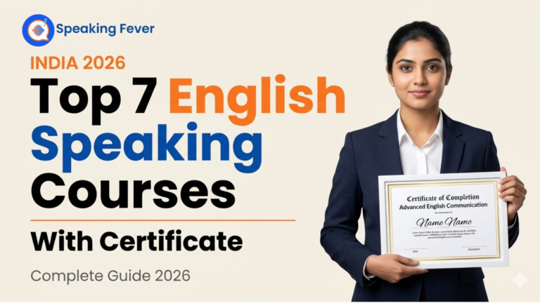 Top 7 English Speaking Course with Certificate in India