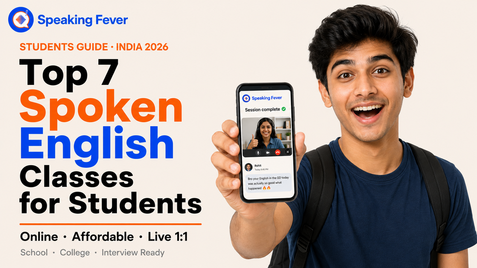 Top 7 Spoken English Classes Online in India for Students (2026)