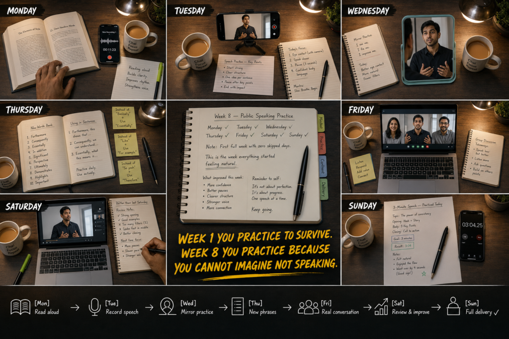 Simple Weekly Public Speaking Practice Plan