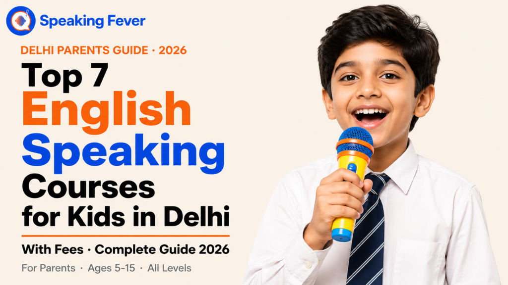 Top 7 English Speaking Course for Kids in Delhi With Fees