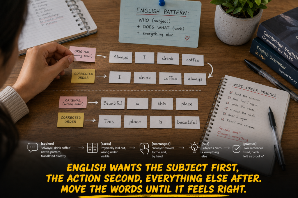 Putting Words in the Wrong Order
