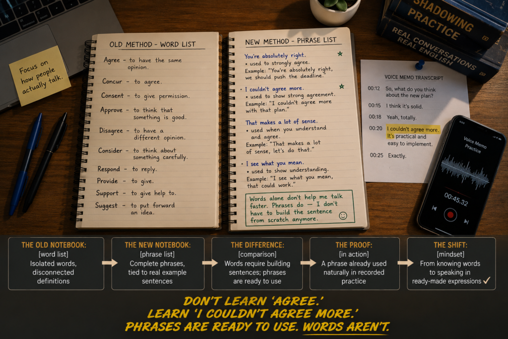 Learn Phrases, Not Just Individual Words