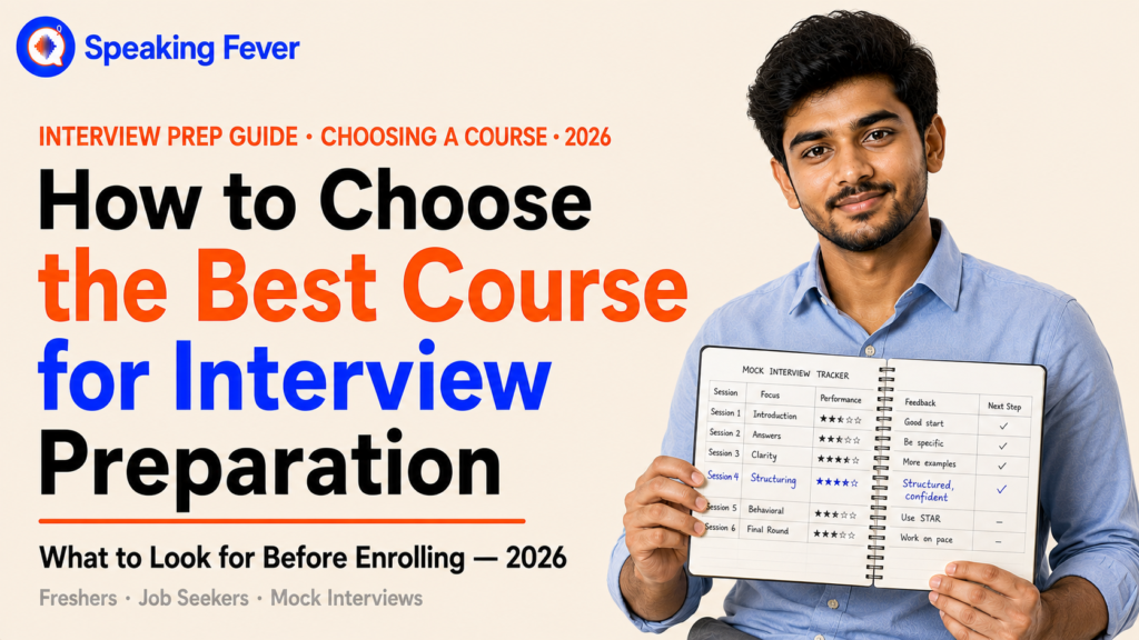 How to Choose the Best Spoken English Course for Interview Preparation