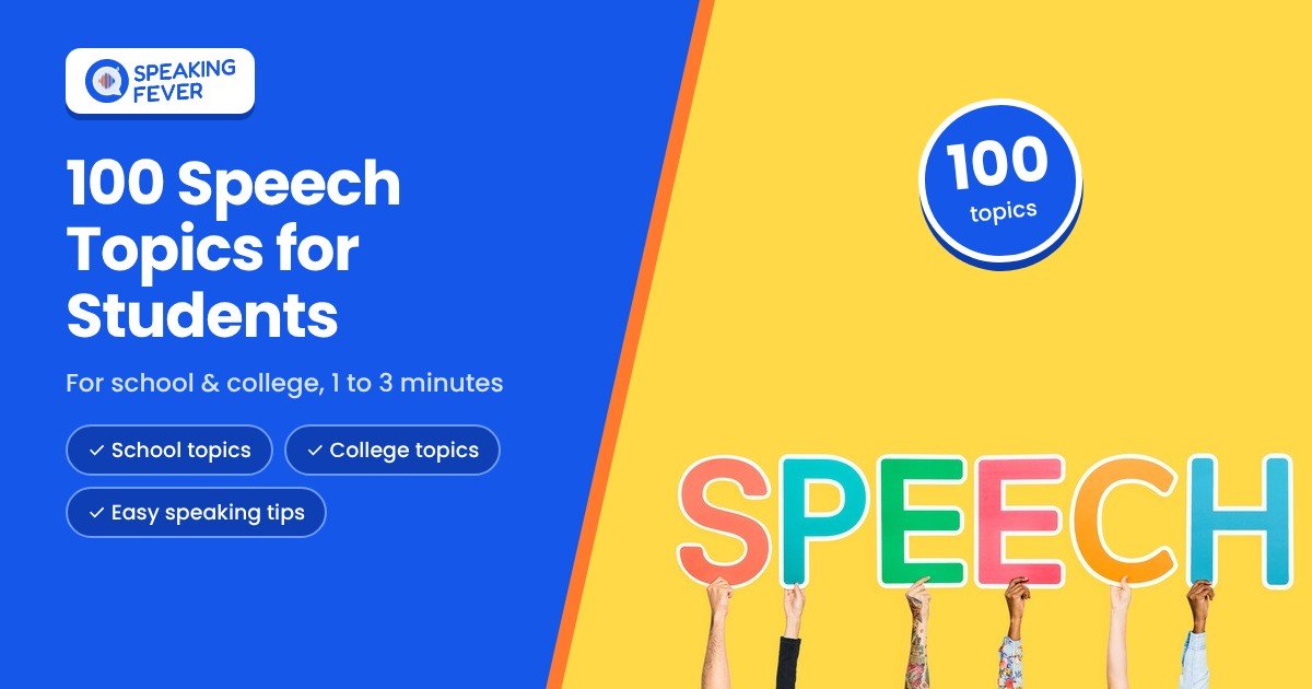 speech topics for students