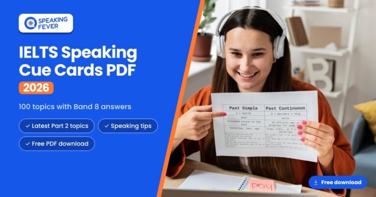 IELTS Speaking Cue Cards PDF 2026
